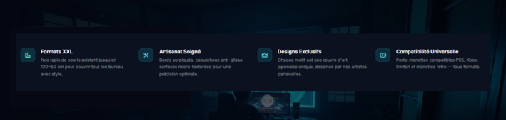 gaming acc deco sous bannière